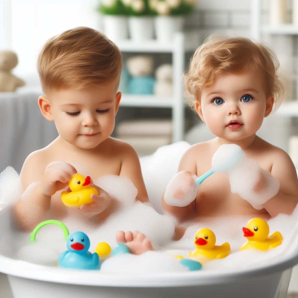 Los juguetes de baño pueden ser una excelente manera de estimular los sentidos